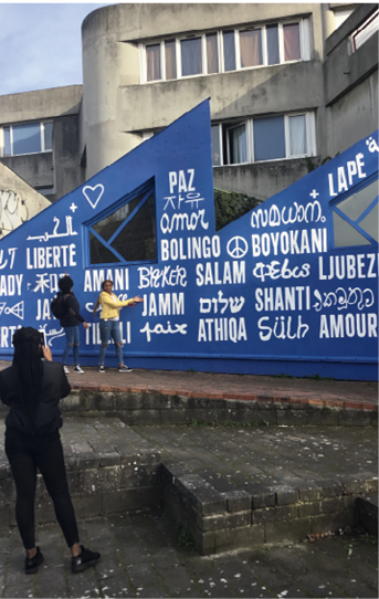Peinture murale à Aubervilliers