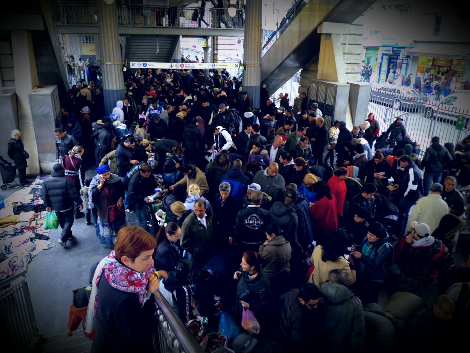 Le métro Barbès-Rochechouart